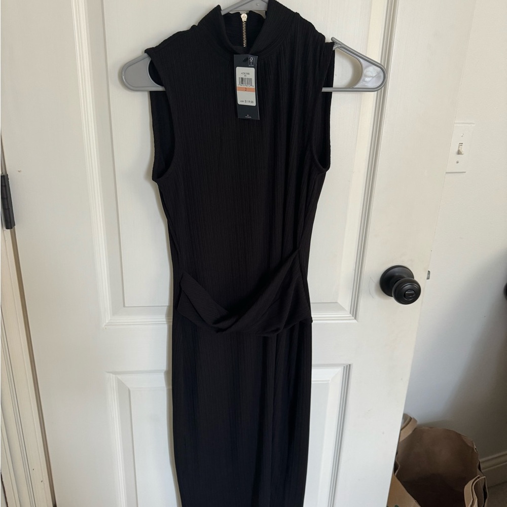 New With Tags Tommy Hilfiger fitted black halter midi dress